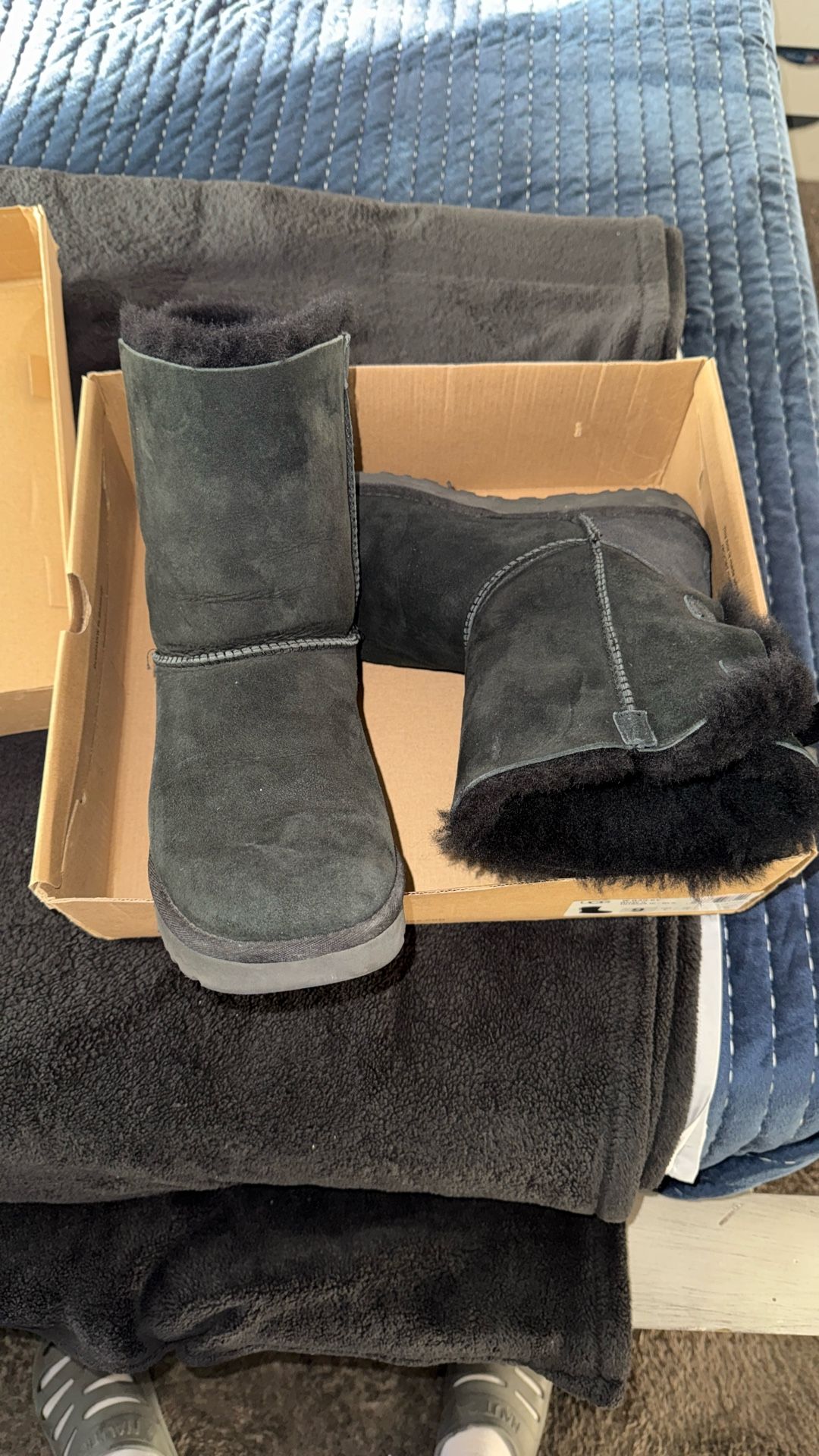 W Bailey Blow Black Ugg Boots