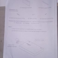 Brand new King size floating headboard