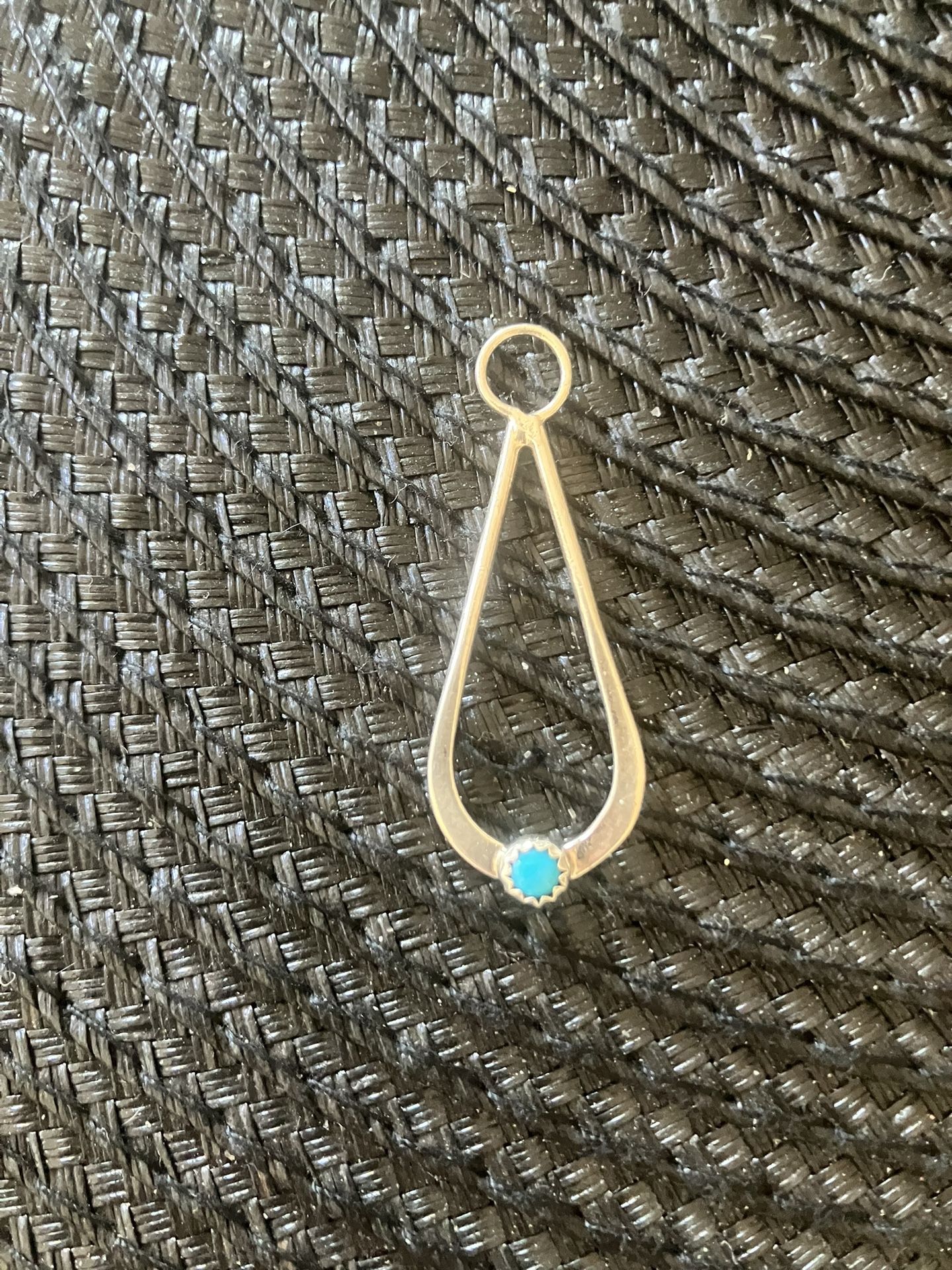 Sterling Silver Pendant With Turquoise Stone