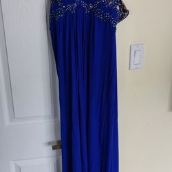 Xscape Blue Evening Gown Dress. Size 4 