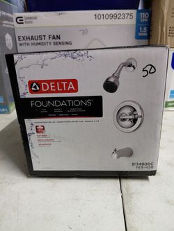 Delta foundations Bathtub and shower faucet set with valve in chrome