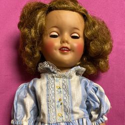 1950s Vintage Shirley Temple Doll w/VHS tapes & Print
