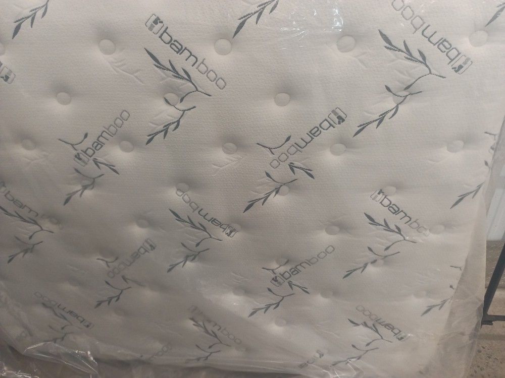 Queen Mattress Only Pillow Top Bamboo Mattress $190