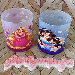 Rapunzel & Jasmine Mothers Day Cup And Keychain Bundle 