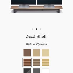 Grovemade Desk Shelf In Walnut 