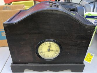 Vintage clock and storage unit