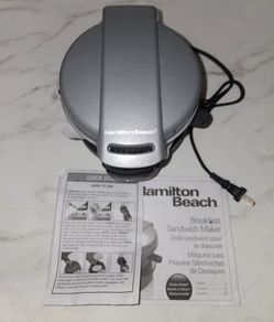 HAMILTON BEACH BREAKFAST SANDWICH MAKER NEW W/O BOX HOME APPLIANCES