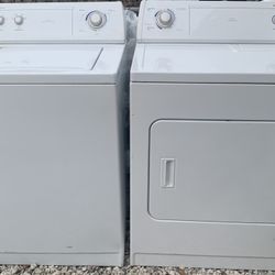 Whirlpool Washer And Dryer Set White Working Perfectly Fine Kenmore 