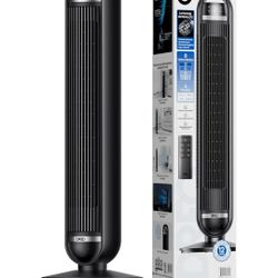 Tower Fan, 27ft/s Velocity Quiet Floor Fan, 90° Oscillating Fans For Indoors With 8 Speeds, 4 Modes, Remote Control, Standing Fans, Bladeless Fan, Bla