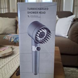 Filtered Shower Head with Handheld, High Pressure 4 Spray Modes Shower Head w/ Filter for Hard Water Showerhead w/ ON/OFF Switch,Grey..asking $25.00