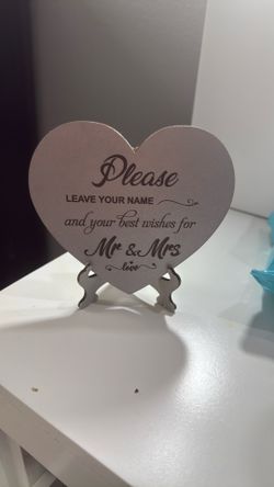 Small Wedding Sign 