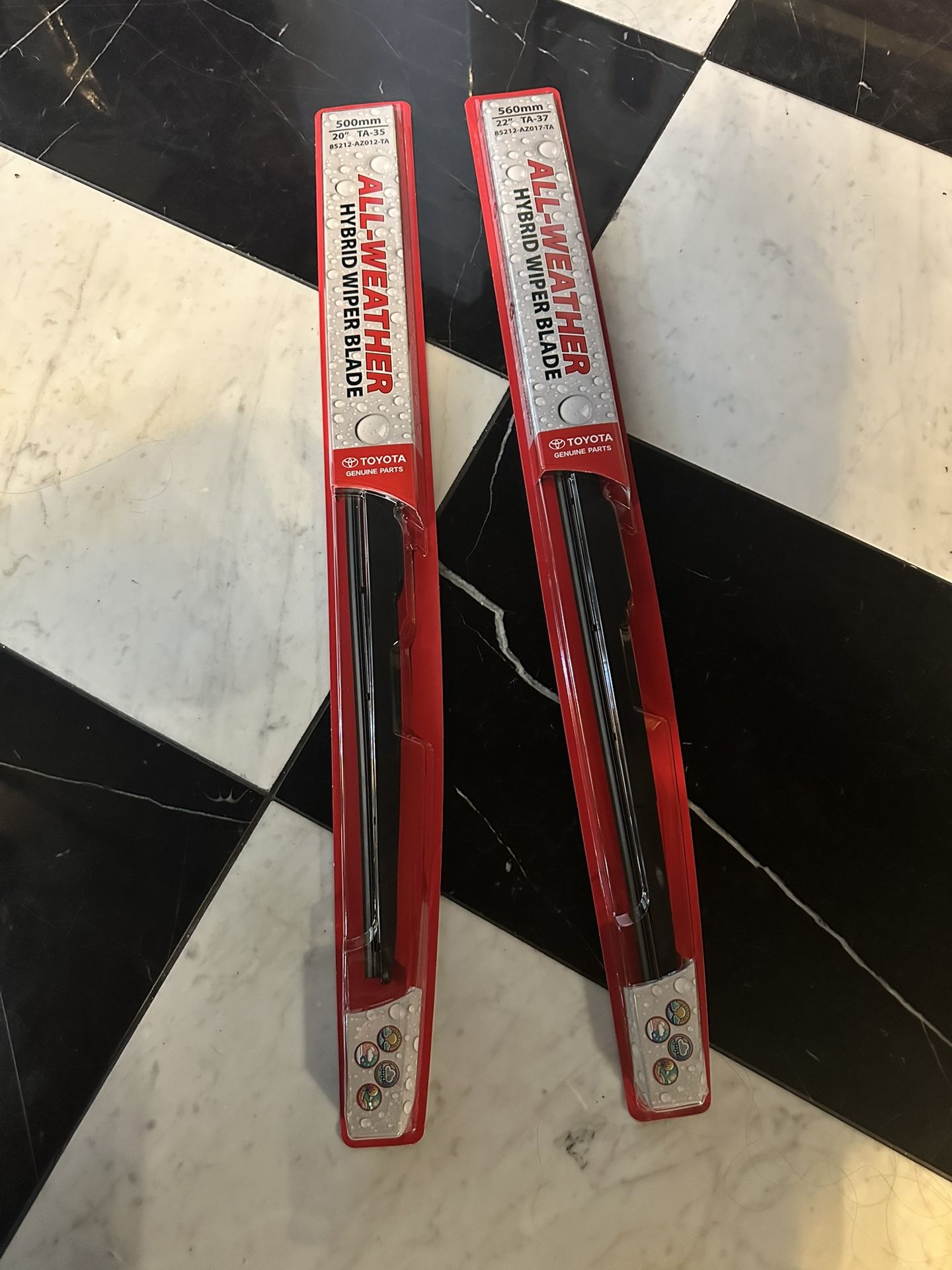 Toyota Tacoma 2016-2023 Factory Front All Weather Hybrid Windshield Wipers SET NEW