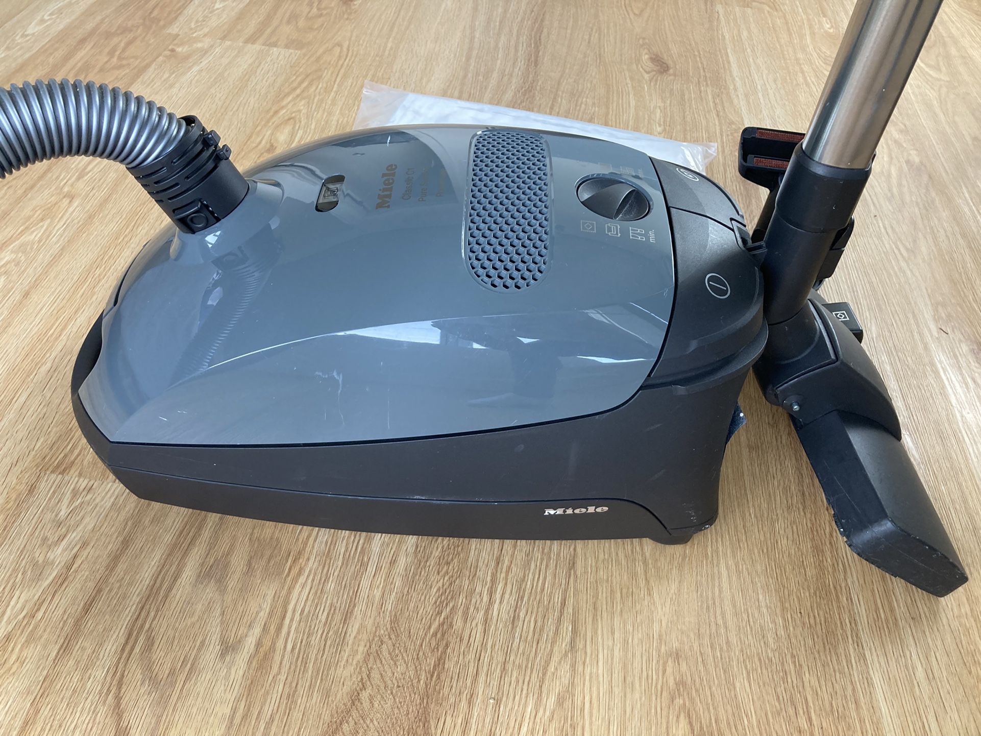 Miele Grey Classic C1 Pure Suction Canister Vacuum Cleaner, Graphite