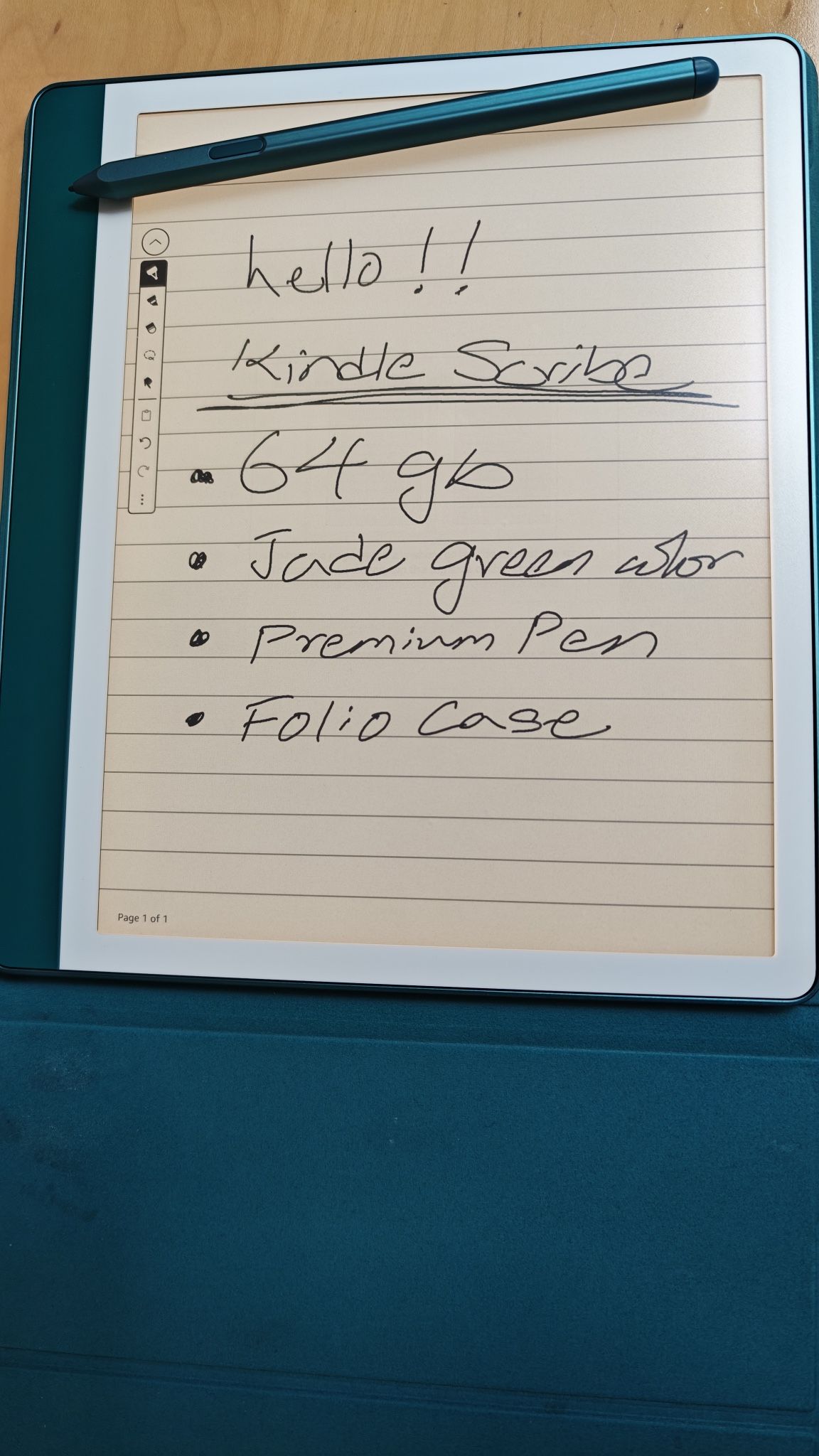 Kindle Scribe 64gb Jade Green Color