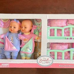 Dolls With Bunk Bed Set