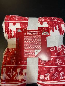 Disney Christmas Fleece Throw Blanket 50x60