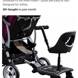 Cozy X Rider, Black - Child Rider Stroller