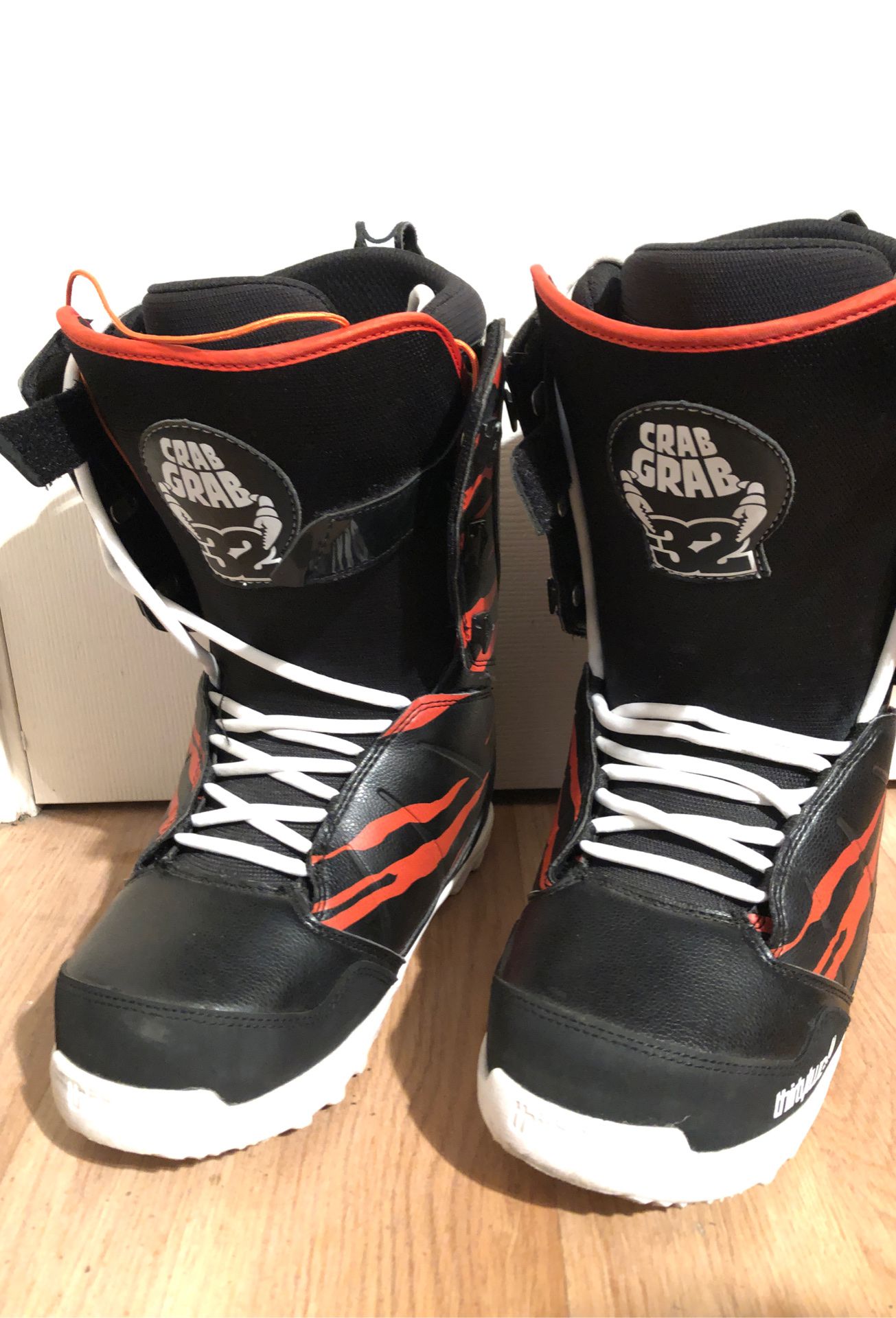 Men’ Snowboard Boots Thirtytwo size 8.5 Lashed Crab Grab