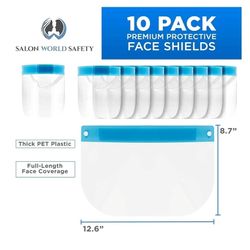 Ultra Clear Protective Full Face Shields SOLD INDIVIDUALLY 