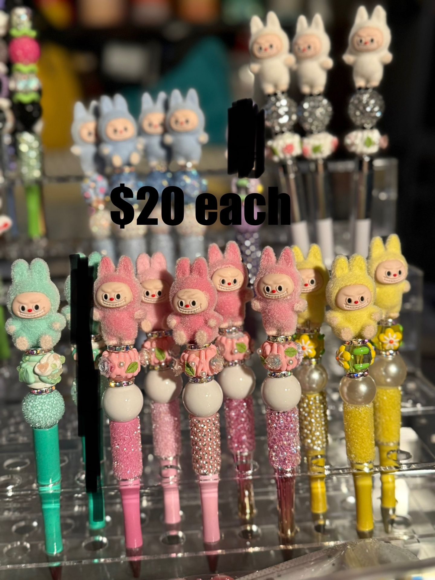 Labubu and other Beaded Pens