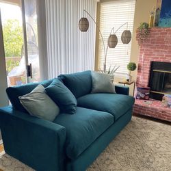 DARK TEAL COUCH SOFA 