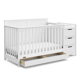 The Graco Hadley 5-in-1 Convertible Crib and Changer with Drawers
