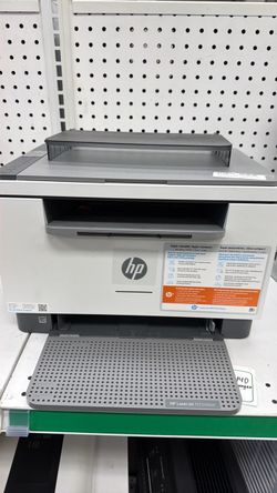 an HP LaserJet MFP M234dwe All-in-One Wireless Monochrome Laser Printer