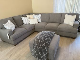 Costco Sectional with Storage Ottoman