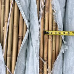 Bamboo canes (150 @ ~1” X 8’)