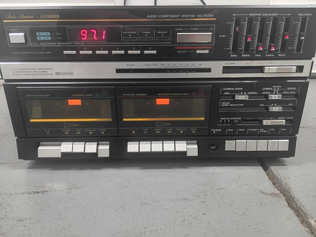 Fisher Record Player/ Tape Deck