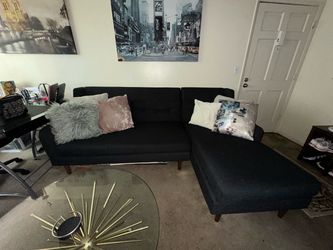 West Elm Mid-Century L-Shaped Right Chaise Sofa
