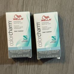 2 NIB WELLA T18 toner