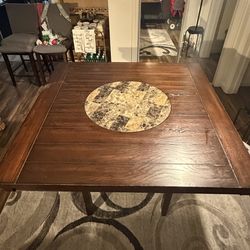 Lazy Suzanne Square Counter Hight Table