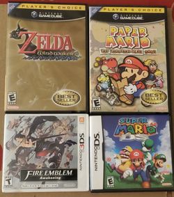 Nintendo games Gamecube DS 3DS cib