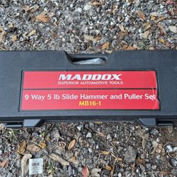 MADDOX 9-Way, 5 lb. Slide Hammer and Puller Set