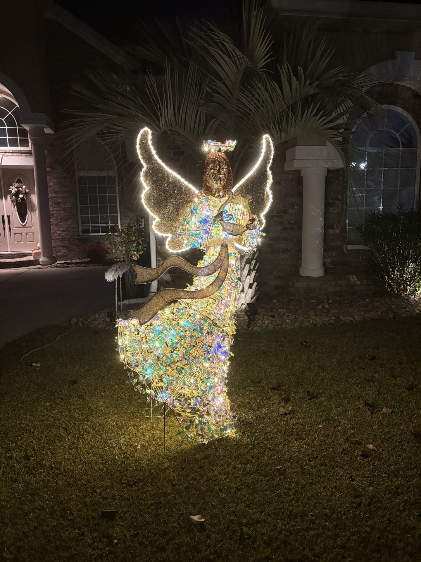 Perlite 6ft Sparkling Angel. With original box. Used 1 season. Indoor/Outdoor. Like new.