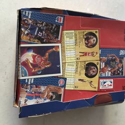 1991 fleer basketball box