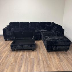 Sectional With Ottoman