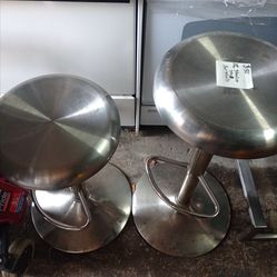 Stainless steel bar stools $80