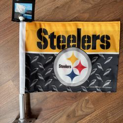 NFL Pittsburgh Steelers Truck Flag 15" x 11" NEW