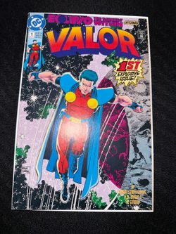 Valor #1 VG DC comics bag + board