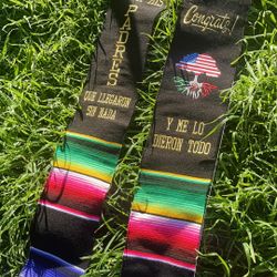 Mexican American Sarape graduation stole para mis padres que llegaron sin nada y me lo dieron todo 