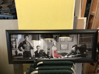 Elvis, Bogart, Dean And Marilyn Monroe Artwork - Measurements In Photos $50