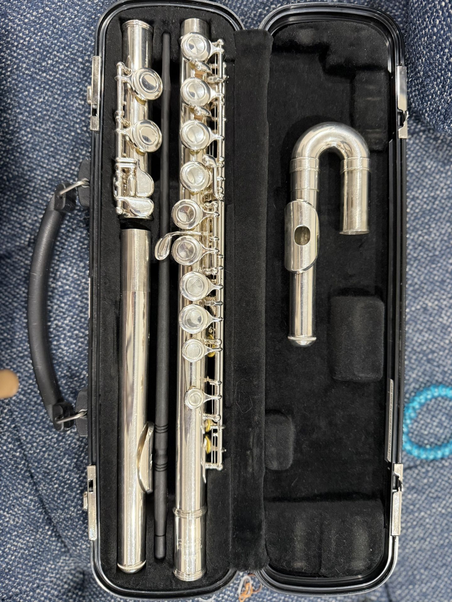 Yamaha flute 200AD with a curved headjoint