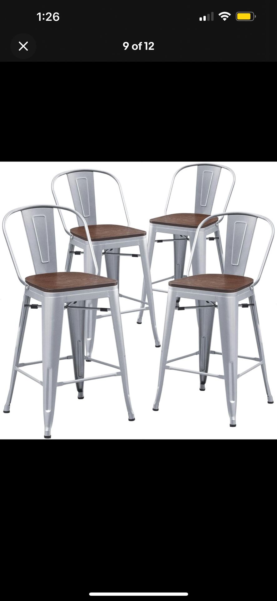 24 Inch Bar Stools - Pristine Condition