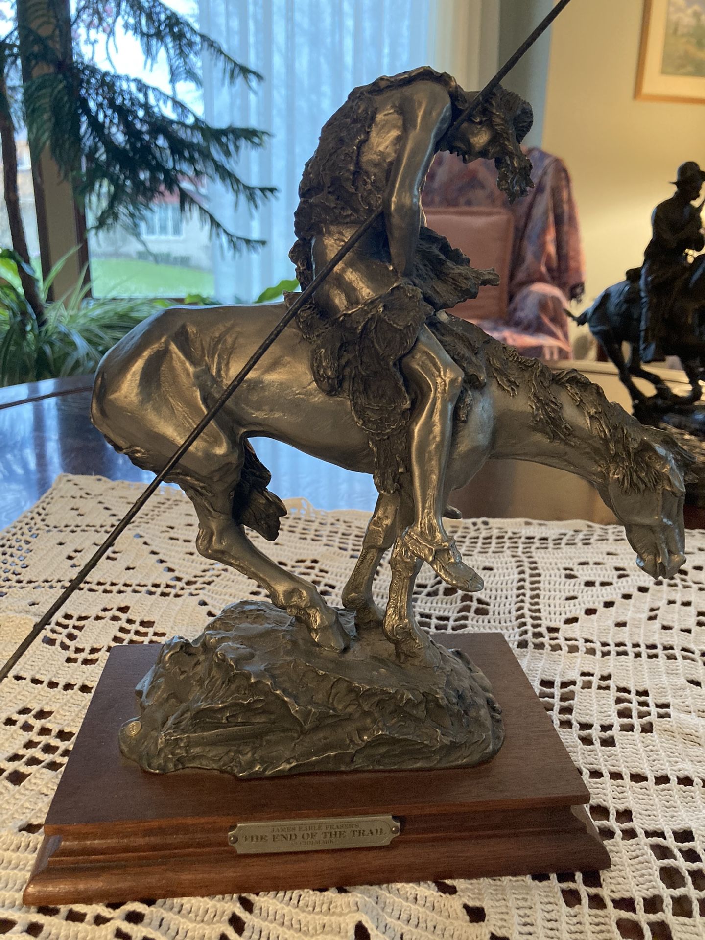 Vintage James Earle Fraser “End Of The Trail” Collectible Chill mark Pewter