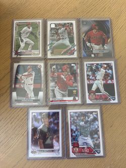 Shohei Ohtani 8 card older Angels Card lot 2019-2023
