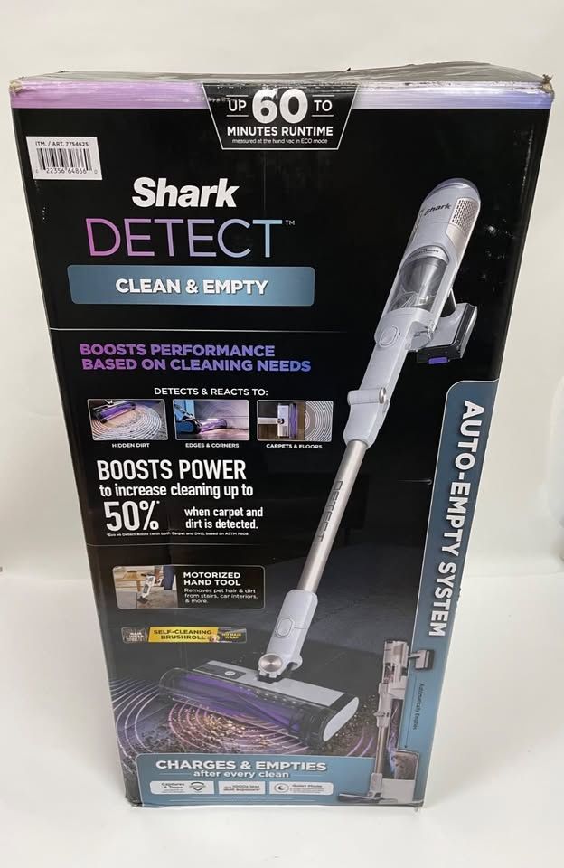Shark Detect Clean & Auto Empty System, Cordless Stick Vacuum Cleaner, LED Headlights