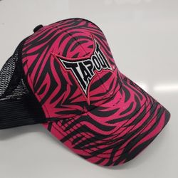 Tapout UFC Pink Tiger Striped Snapback Trucker Hat 