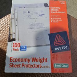 New 100 Count Sheet Protectors